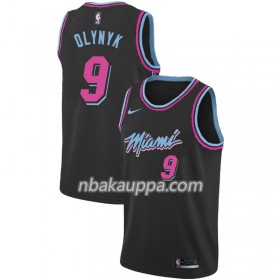 Miami Heat Kelly Olynyk 9 2018-19 Nike City Edition Musta Pelipaidat Swingman - Miesten